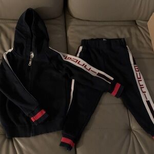 Gucci Kids navy Sweatpants & Hoodie Set